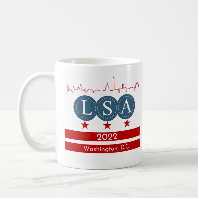 Taza De Café Right-handed Mug with 2022 LSA Annual Meeting Logo (Izquierda)