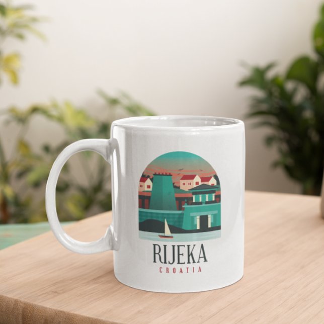 Taza De Café Rijeka Croatia (rijeka croatia mug)