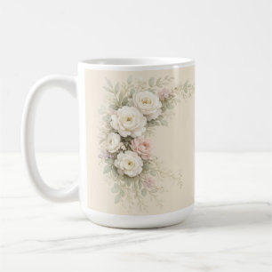 Taza De Café Rincón Botánico Romántico para Boda Elegante