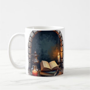 Taza De Café Rincón de lectura de Dark Academia Booktok Bibliot