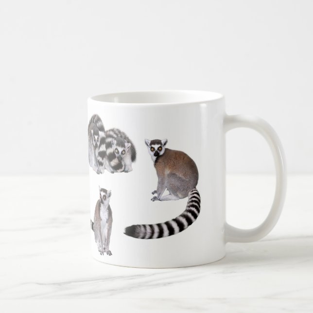 Taza De Café Ring-tailed lemur (Derecha)