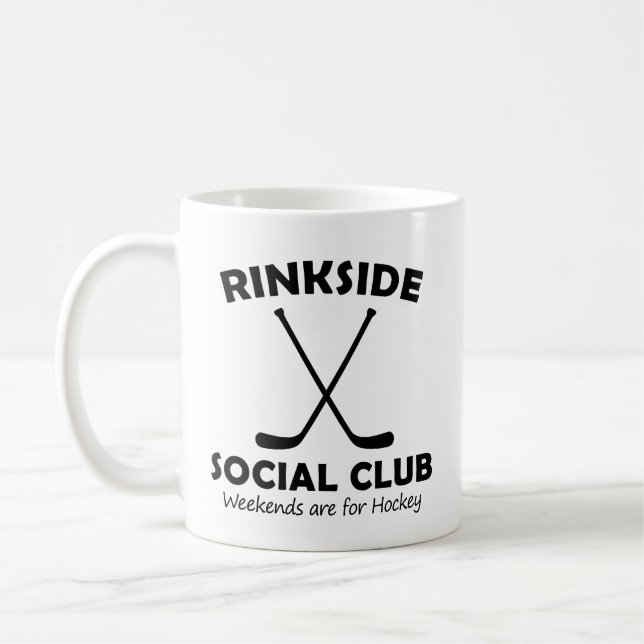 Taza De Café Rinkside Social Club Madre Danza de Regalo Hockey  (Izquierda)