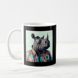 Taza De Café Rino Sólo De Nombre Republicano