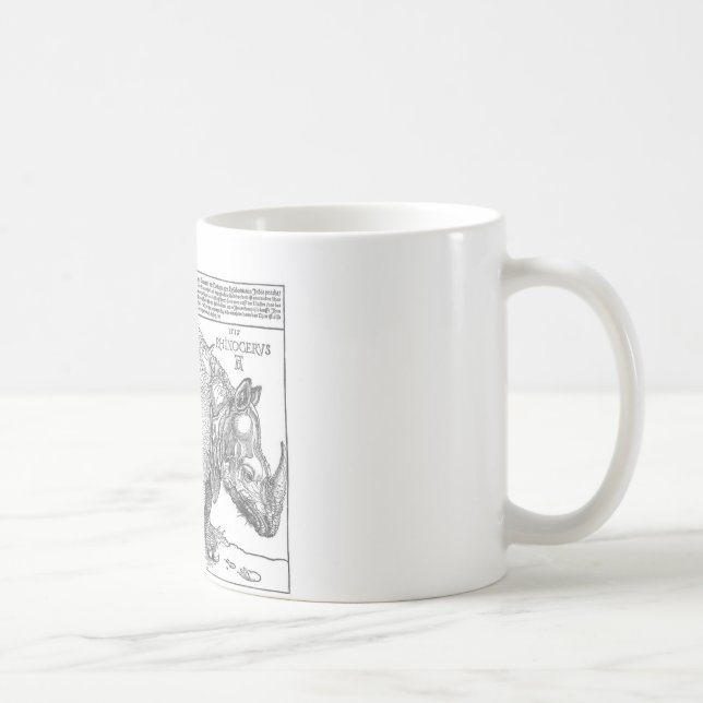 Taza De Café Rinoceronte de Albrecht Durer (Derecha)
