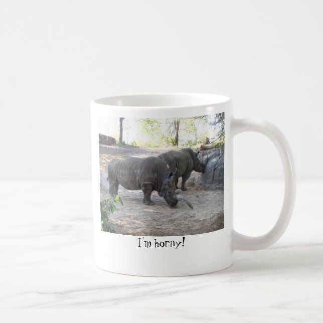 Taza De Café ¡RINOCERONTE, soy córneo! (Derecha)