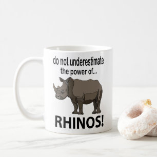 Taza De Café Rinocerontes Animal Divertidos Rinocerontes