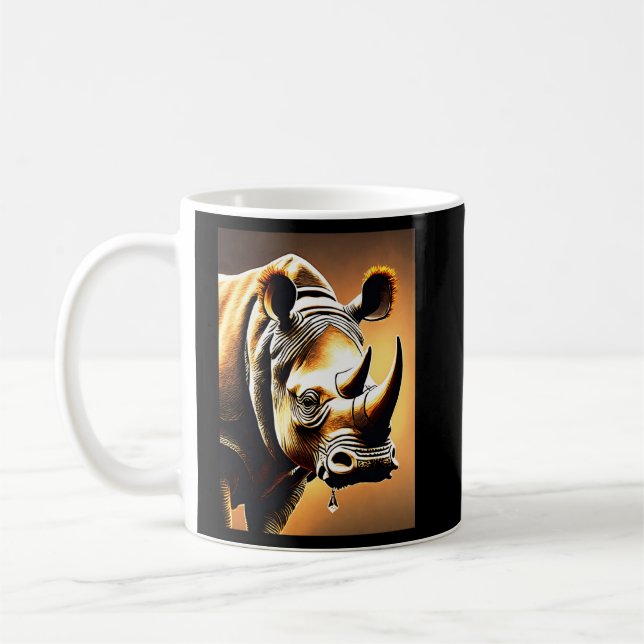 Taza De Café Rinocerontes del Cuerno de Cristales: Stud elegant (Izquierda)