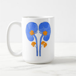 Taza De Café Riñones Floridos