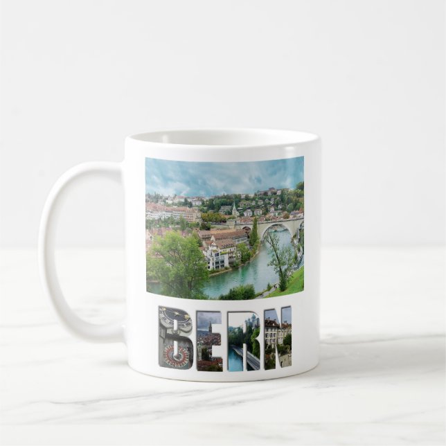 Taza De Café Río Bern Suiza Photo Aare (Izquierda)