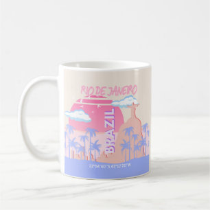 Taza De Café Río de Janeiro Arte de Viaje de Brasil