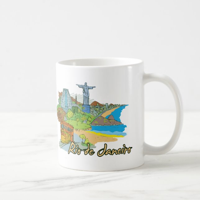 Taza De Café Río de Janeiro, Brasil, Ciudad Famosa (Derecha)