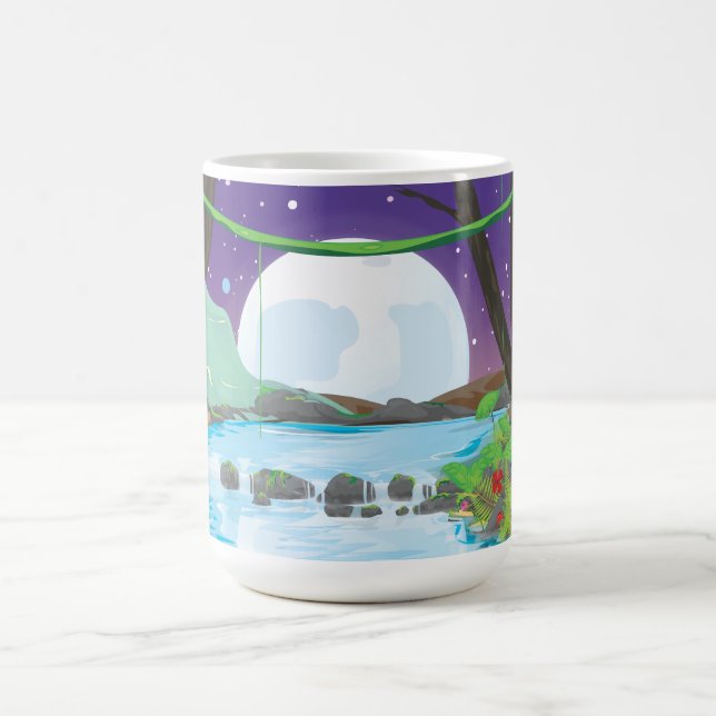 Taza De Café Río de la selva tropical (Centro)