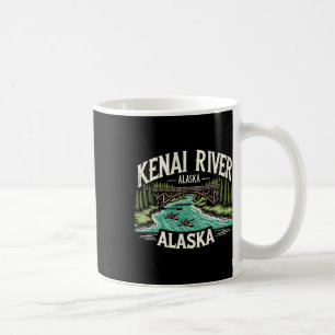 Taza De Café Río Kenai Alaska Ak Pesca de Salmón Embarcaciones 
