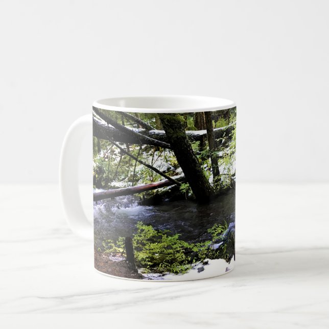 Taza De Café Río Little Zigzag, Oregón (Anverso izquierdo)