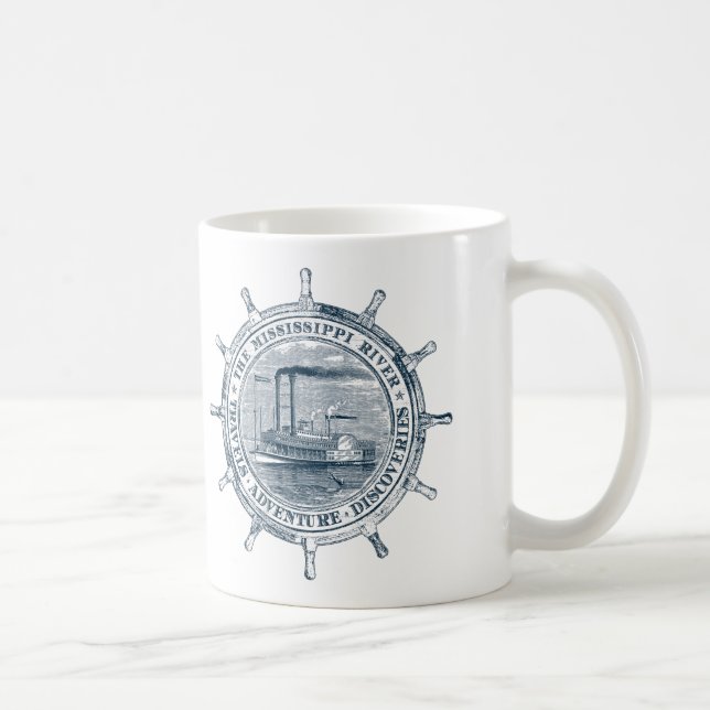 Taza De Café Río Misisipi. Viajes. Aventura. Descubrimientos (Derecha)