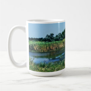 Taza De Café Río Molochnaya cerca de Melitopol. Ucrania del Sur
