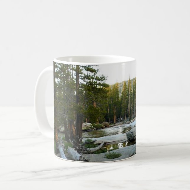 Taza De Café Río Tuolumne por Campground, Yosemite, CA (Anverso izquierdo)