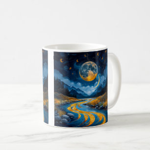 Taza De Café Río y bosques
