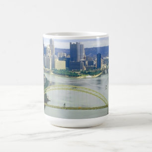 Taza De Café Ríos de Pittsburgh Pennsylvania