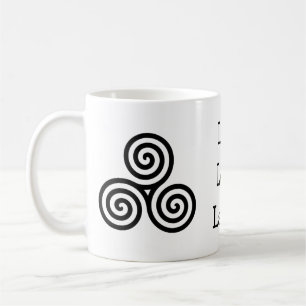 Taza De Café Risa viva del amor del espiral triple