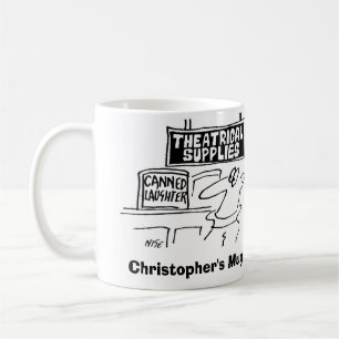 Taza De Café Risas enlatadas en tienda de suministros teatrales