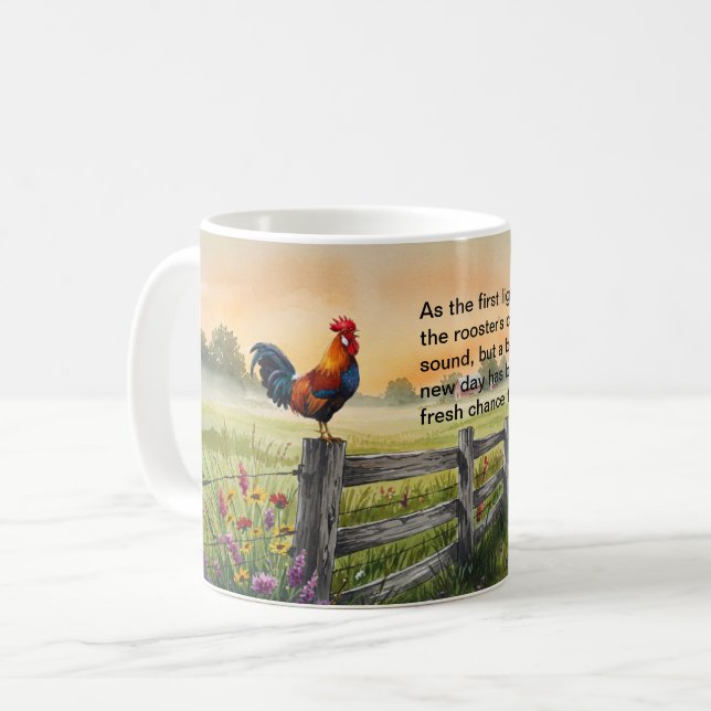 Taza De Café Rise and Shine Rooster Mug (Anverso izquierdo)