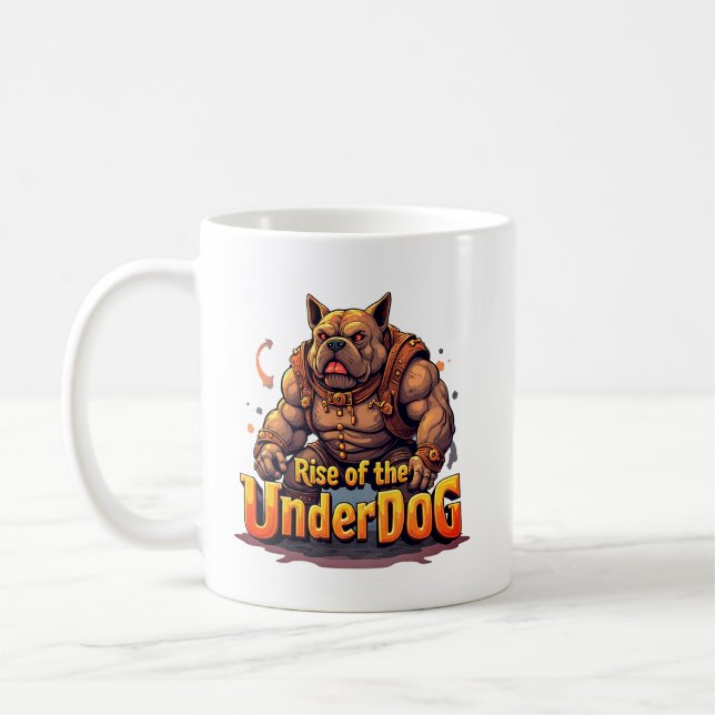 Taza De Café Rise of the Underdog Mug – Motivational Coffee Mug (Izquierda)