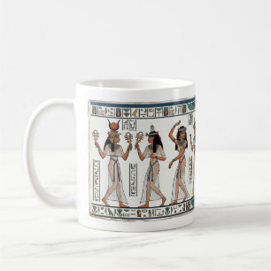 Taza De Café Ritmo Divino: Bailarines Sagrados de Hathor Antigu