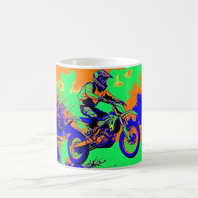 Taza De Café River Hopping - Motocross Rider (Centro)