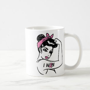 Taza De Café Riveter I Ganó Conciencia, Sobreviviente de Cáncer