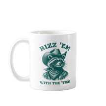 Rizz 'Em Con 'Tism Raccoon Cowboy Western
