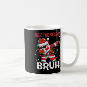 Taza De Café Rizz La Temporada Bruh Navidades Rizzmas Santa Cla
