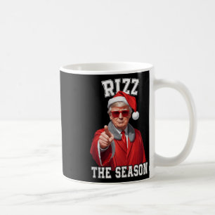 Taza De Café Rizz La temporada Funny Navidades de Trump Santa C