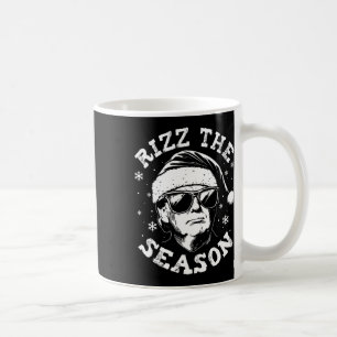 Taza De Café Rizz La Temporada Funny Trump Feliz Navidad Santa