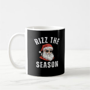 Taza De Café Rizz La Temporada Graciosa Santa Merry Rizzmas Riz