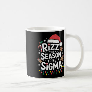Taza De Café Rizz La Temporada Para Ser Sigma Gen Alpha Navidad