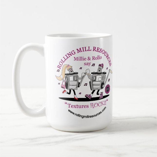 Taza De Café RMR Textures Rock 15 oz Mug (Izquierda)