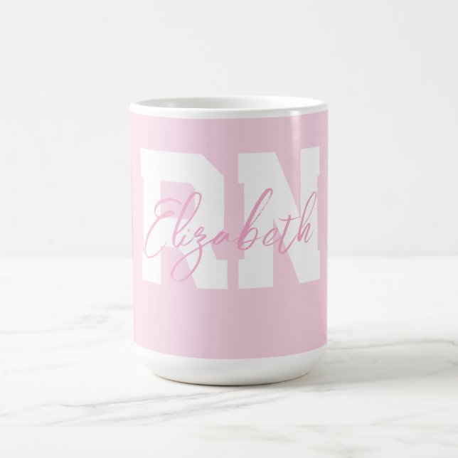 Taza De Café RN personalizado rosa (Centro)