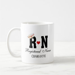 Taza De Café RN Registro de Enfermeras Café Mug