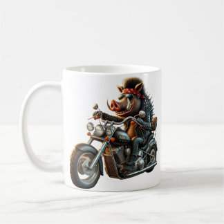 Taza De Café Road Hog Biker Mug | Rebel Motorcycle Hog Design