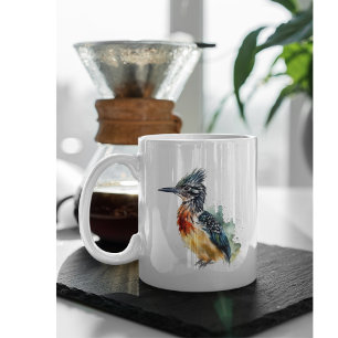 Taza De Café Roadrunner colorido en color agua