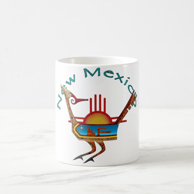 Taza De Café Roadrunner de New México (Centro)