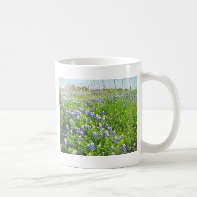 Taza De Café Roadside Bluebonnets (Derecha)