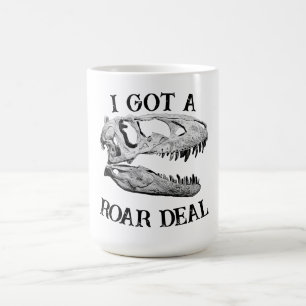 Taza De Café Roar Deal T-rex Dinosaur Mug