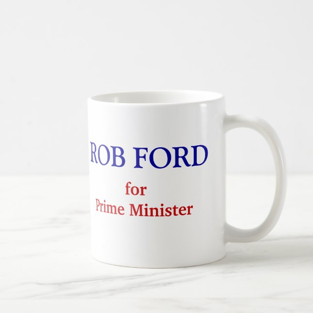 Taza De Café Rob Ford para el primer ministro (Derecha)