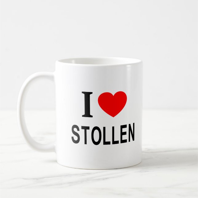 TAZA DE CAFÉ ❤️ ROBABLEMENTE AMO A STOLLEN I HEART STOLLEN (Izquierda)