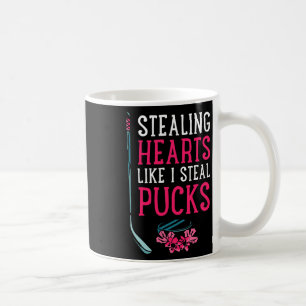 Taza De Café Robando Corazones Como Robo Discos Hockey sobre Hi