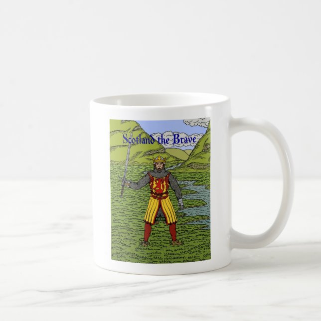 Taza De Café Robert el Bruce Scotland the Brave (Derecha)