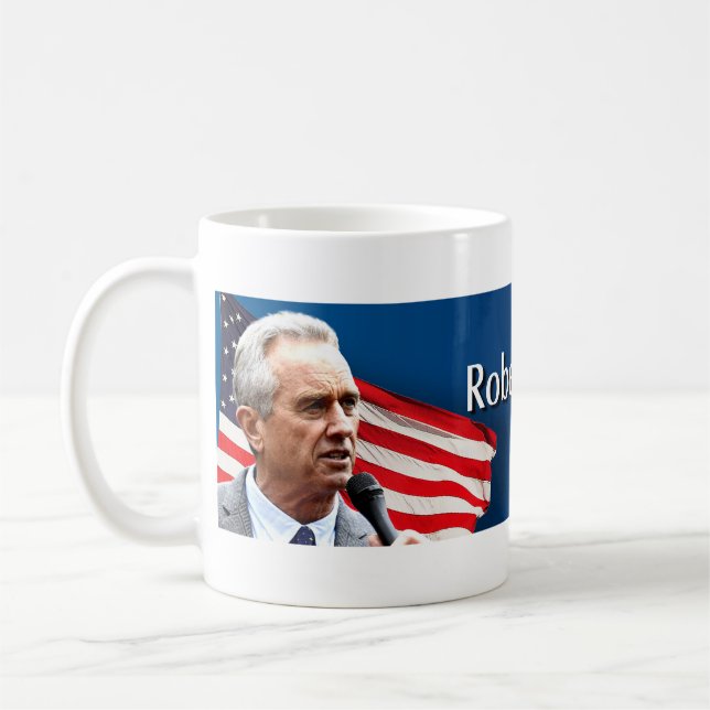 Taza De Café Robert F Kennedy Jr para presidente 2024 (Izquierda)