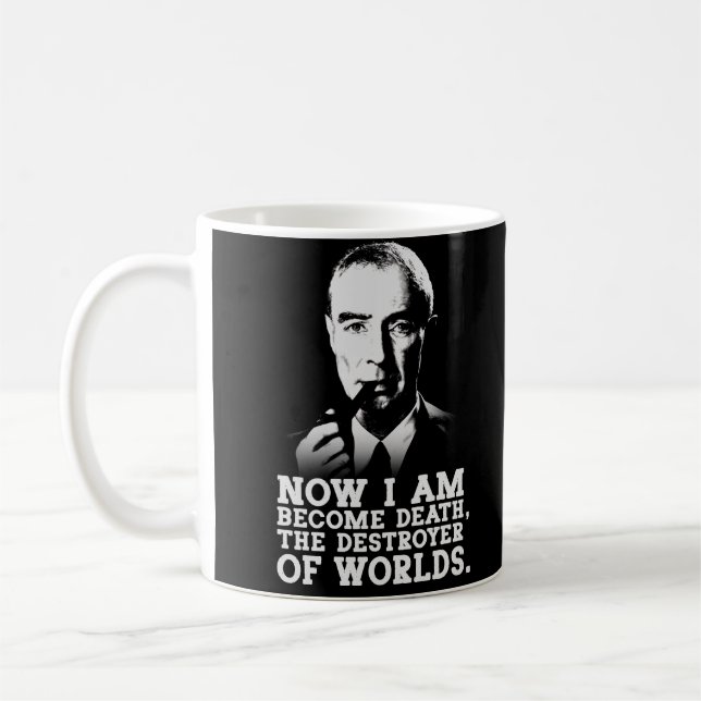 Taza De Café Robert Oppenheimer Quote (Izquierda)